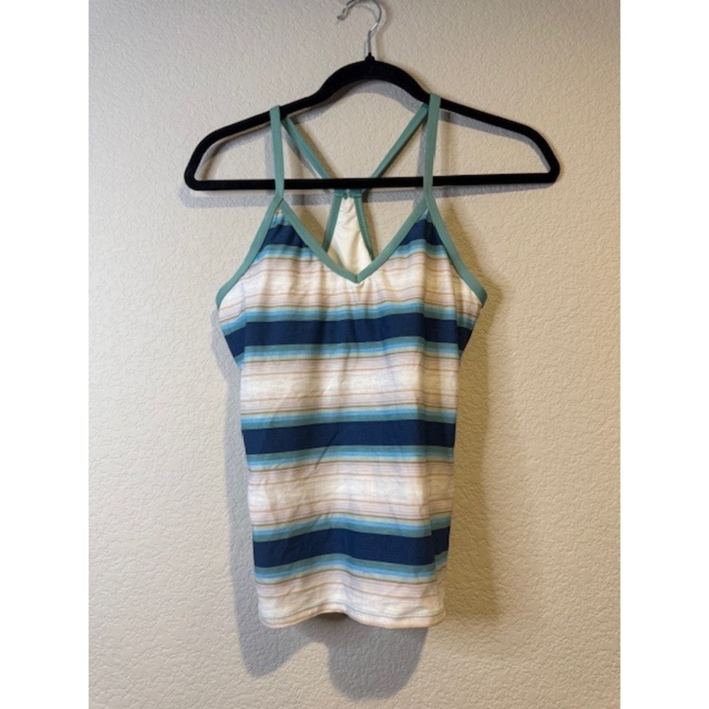 Carve Designs Womens XS Multicolor Striped Halter Swim Top Tankini Shelf Bra